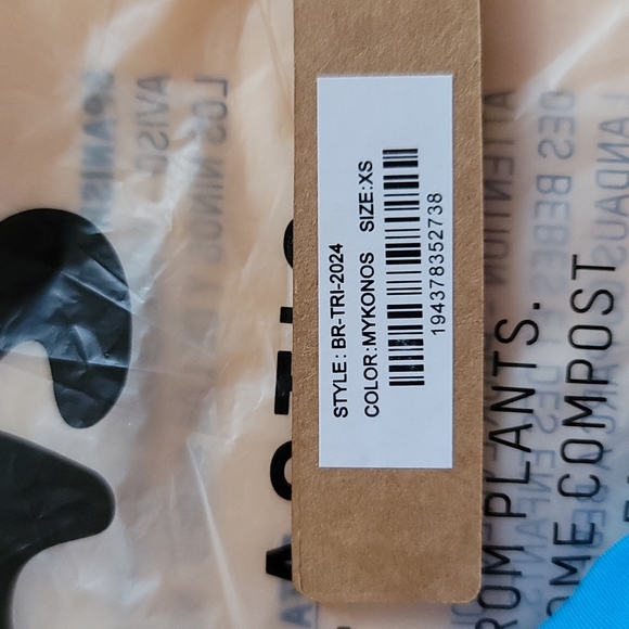 Skims Fits Everybody Triangle Bralette in Mykonos color Size XSmall  - Picture 6 of 7